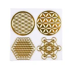 7 Чакра медная энергетическая башня Orgonite наклейки DIY Пирамида эпоксидная смола Материал A2UA