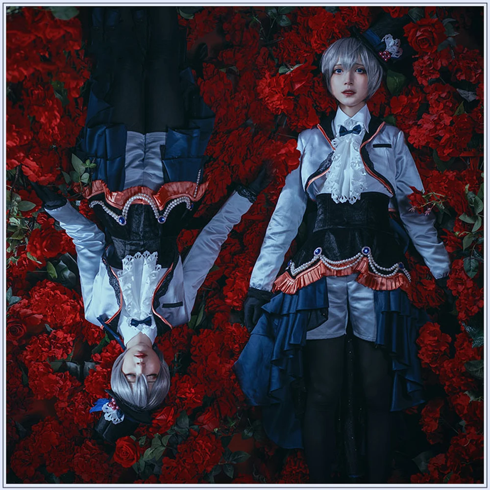 VEVEFHUANG Черный Дворецкий Ciel Phantomhive костюм для косплея Близнецы Готическая Униформа