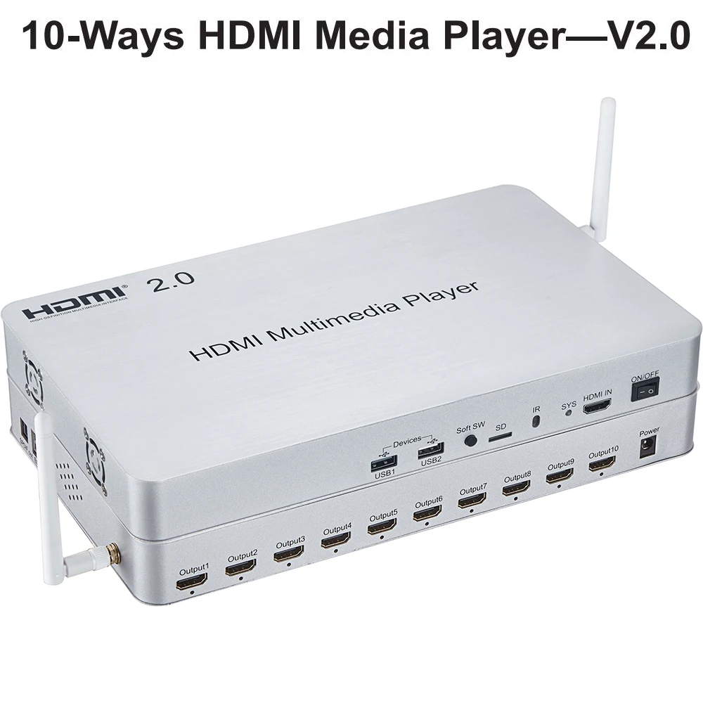 HDMI 2 0 10 Ways медиаплеер переключатель/разветвитель 1 5 ГГц четырехъядерный