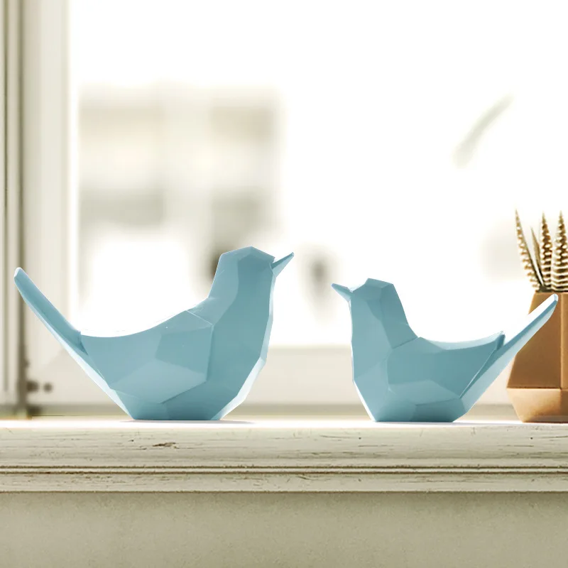 Творческий Настольная лампа с геометрическим рисунком птица предметы интерьера