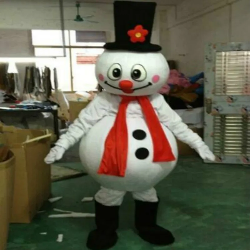 Костюмы Снеговик-талисман рождественские костюмы для косплея меховые вечерние