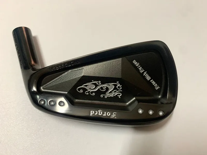 Абсолютно новые 7 шт. танцевальные утюги с драконом черные Гольф железные клюшки