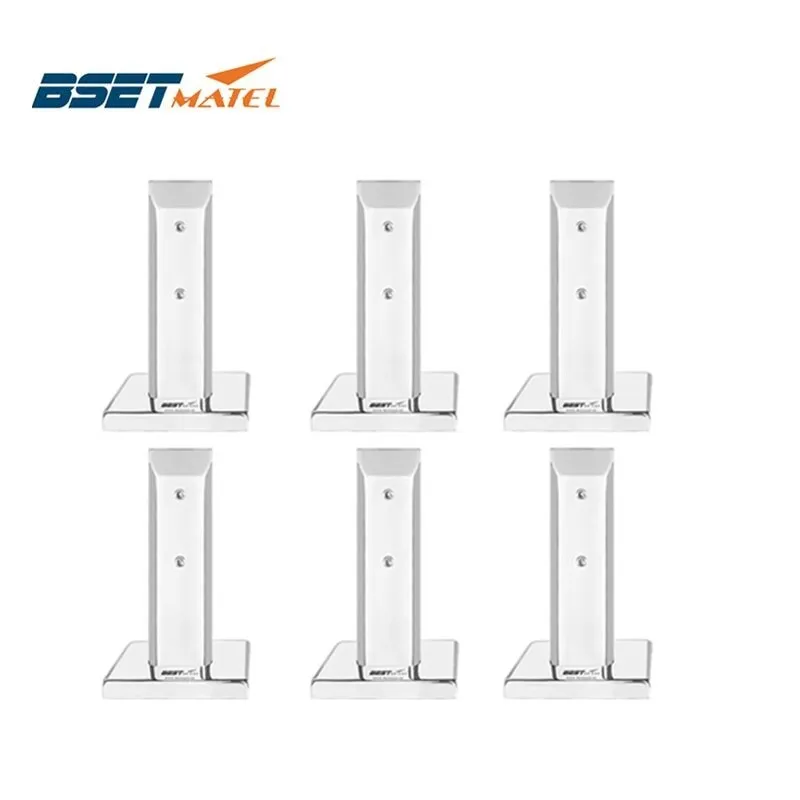 

6PCS BEST MATEL Mirror Polish Duplex2205 stainless steel glass pool fencing spigot for swimming pool balustrade handrail staires