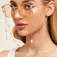 ins style imitation pearl pendant sunglasses chains bead chain women lanyard glasses accessories hold straps cords