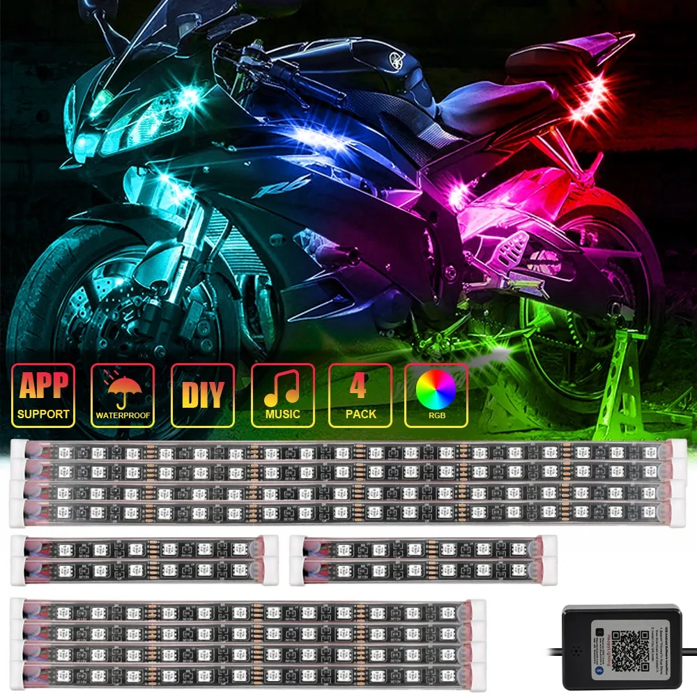 

Светодиодный декоративный RGB-светильник для мотоцикла