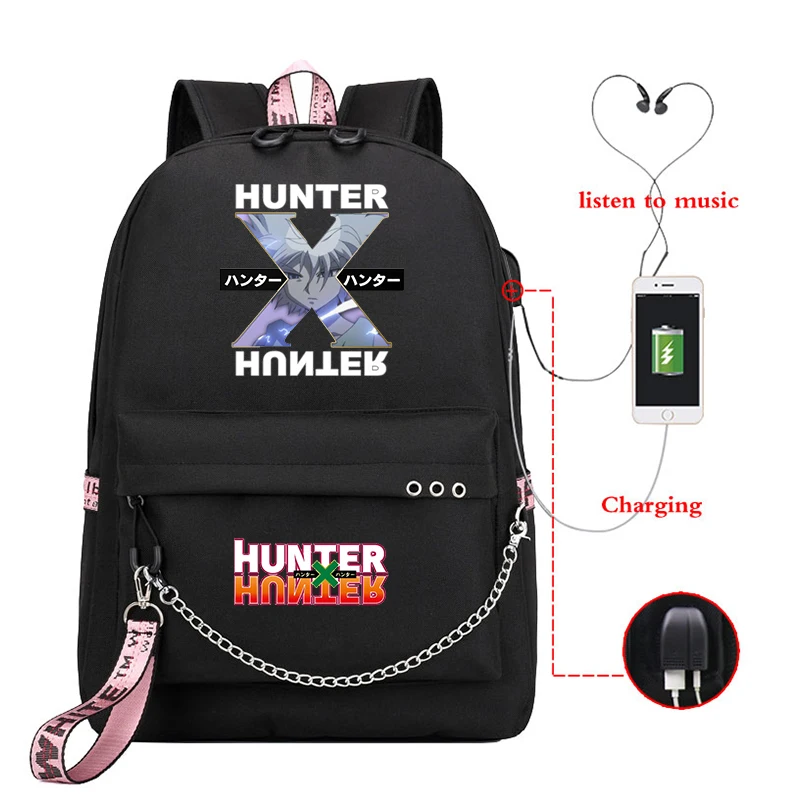 Школьный рюкзак Hunter X Killua Zoldyck Baka школьные сумки для девочек подростков мальчиков