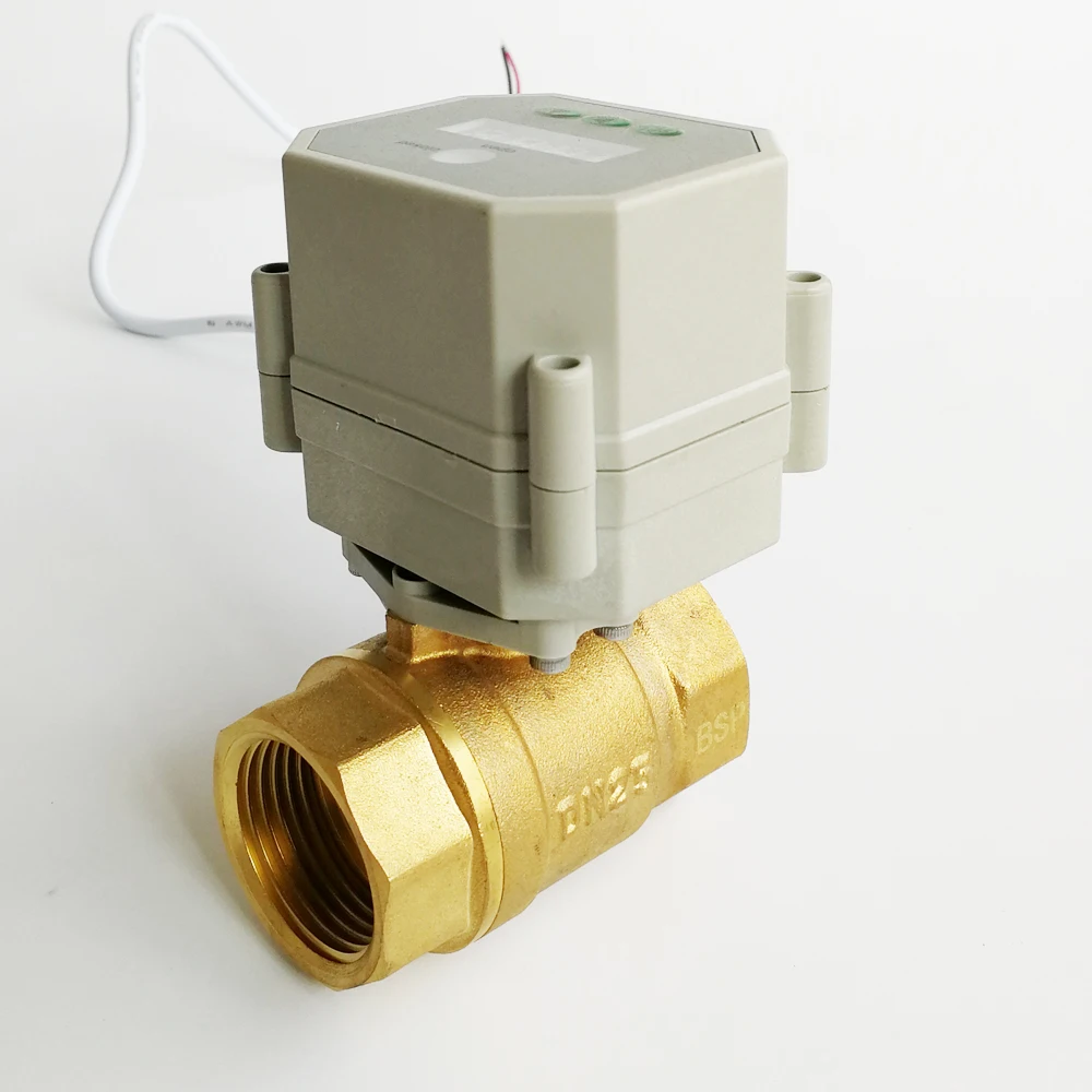 Buy 1'' Clock Timing control brass valve AC/DC9-24V or AC110v-230V Timer Controlled Valve with 9 group programing on