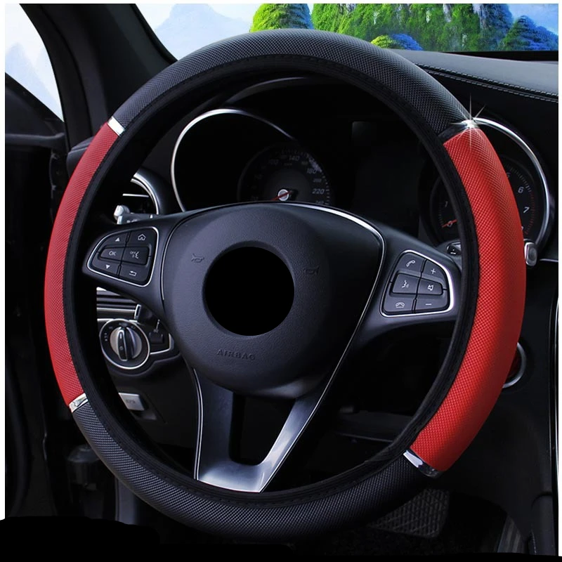 Нескользящие чехлы на руль из искусственной кожи для Nissan Maxima Altima Teana Tiida Sylphy Sunny