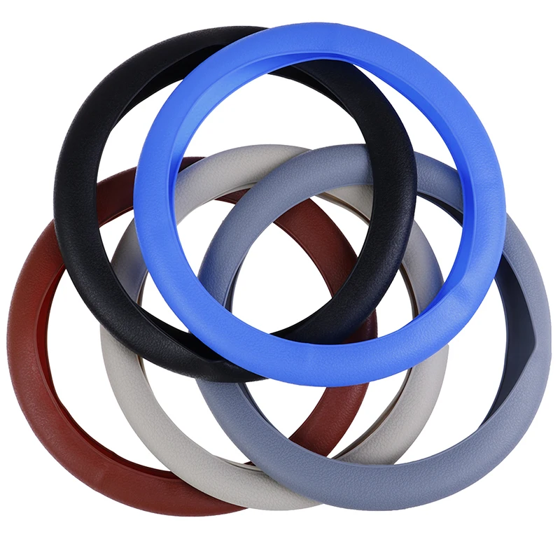 1 шт чехол рулевого колеса автомобиля Авто текстура анти-скольжение эластичный