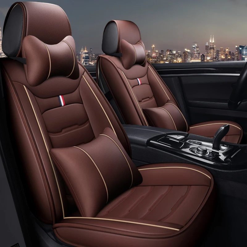Чехлы для сидений автомобиля из искусственной кожи с полным покрытием Audi a1 a3 a4 audi
