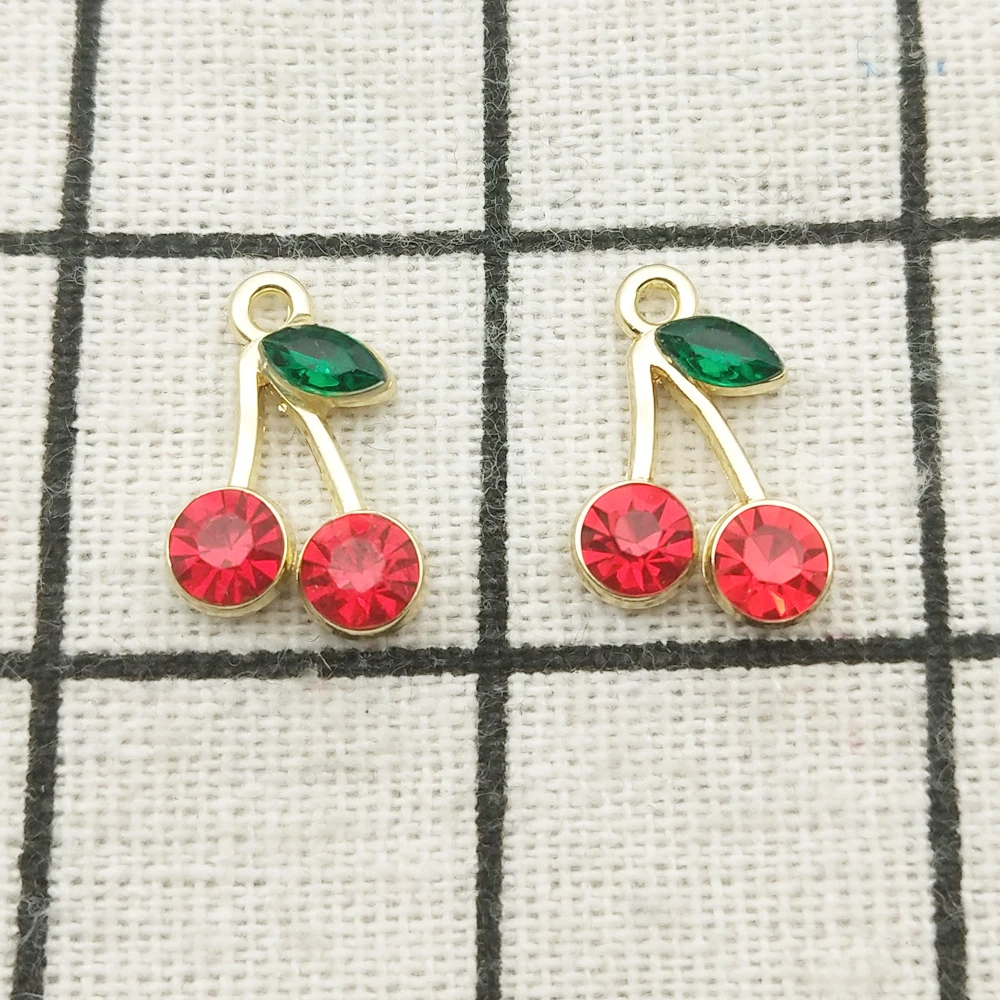 10 шт. подвески-Вишни из цинкового сплава 13 х19 мм | Украшения и аксессуары