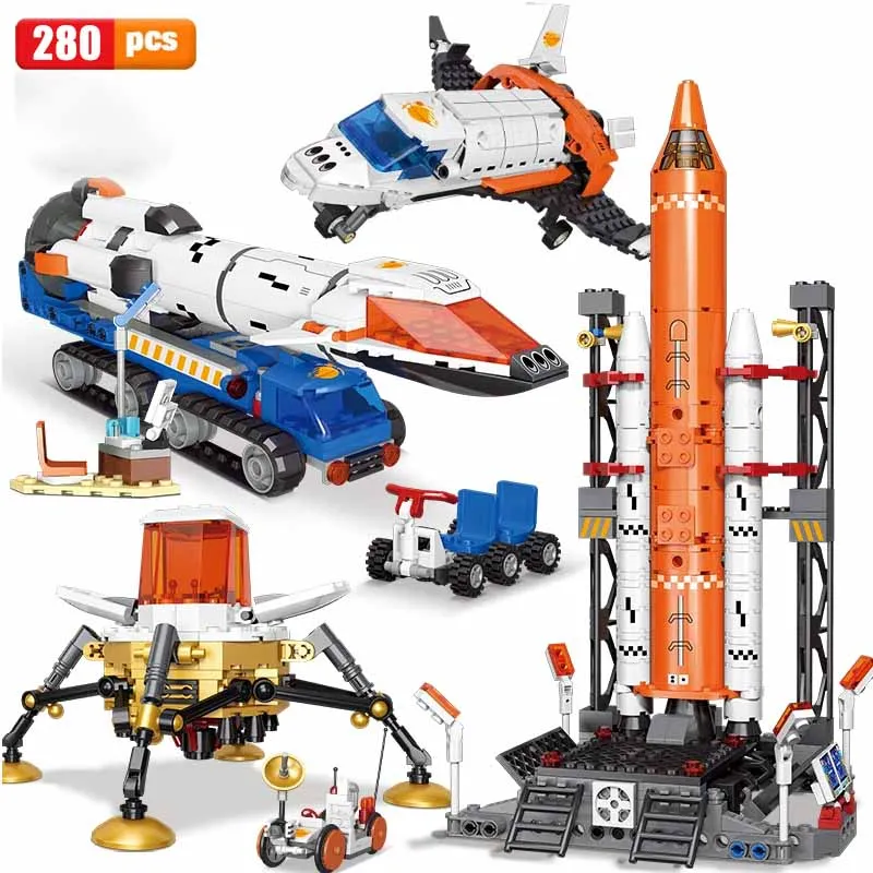 Конструктор Космический Шаттл креативный самолет ракета пусковая станция