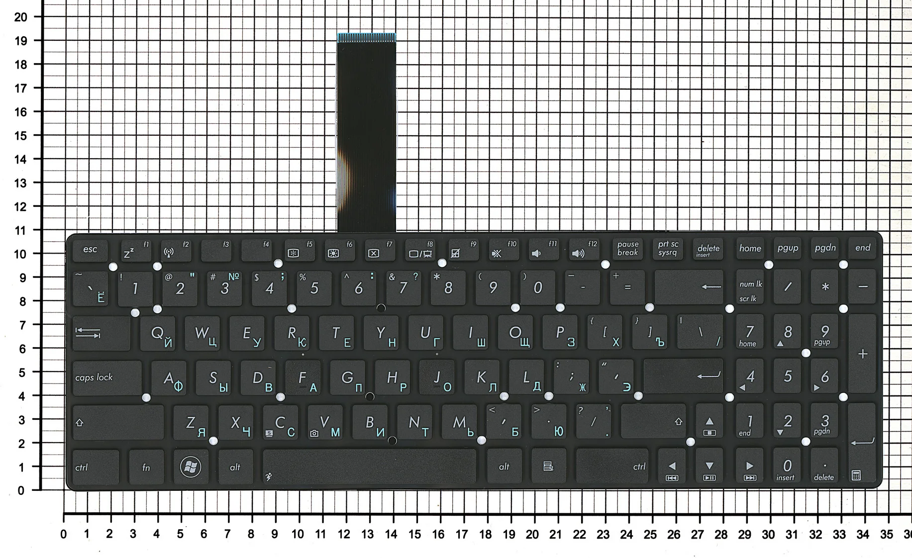 Клавиатура для Asus K75VJ русская черная плоский Enter | Компьютеры и офис