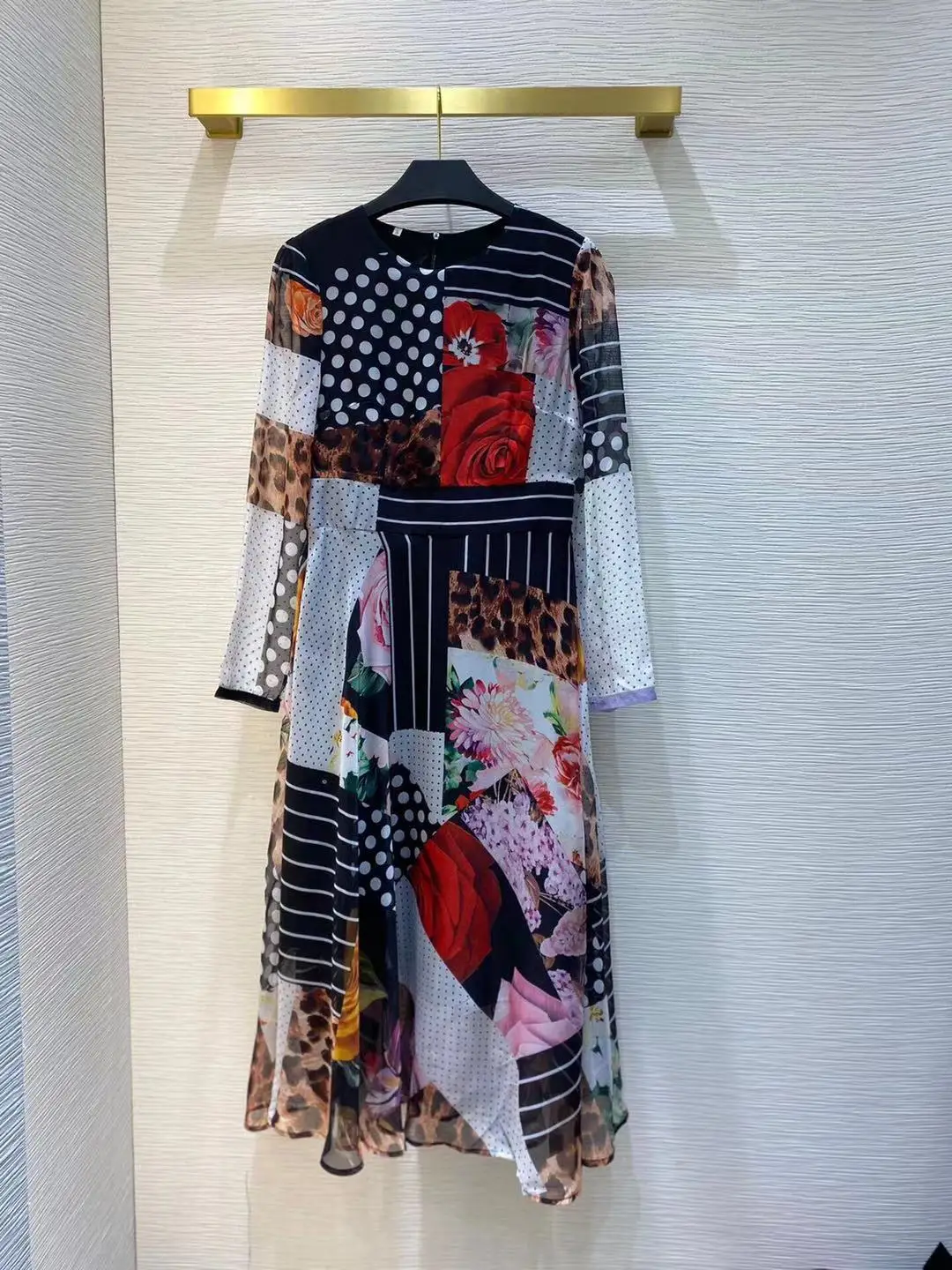 

2021 Spring Summer Women Dresses Casual Long Sleeve High Elastic Flower Print Party Dress Female Dress Vestidos