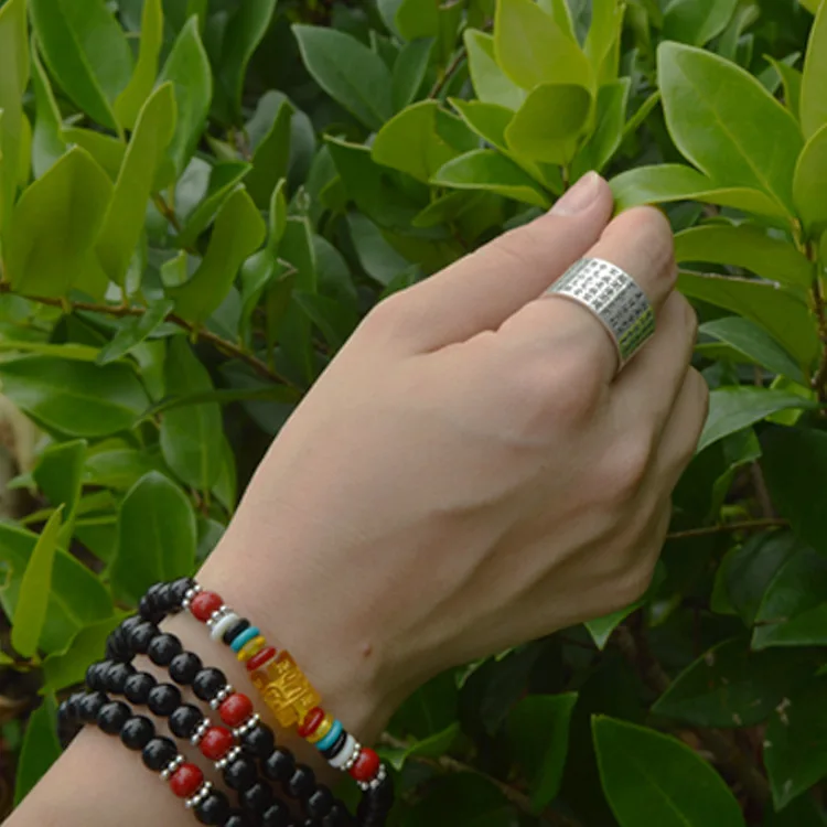 Мужские и wo мужские кольца имитация S925 чистого серебра указательный палец