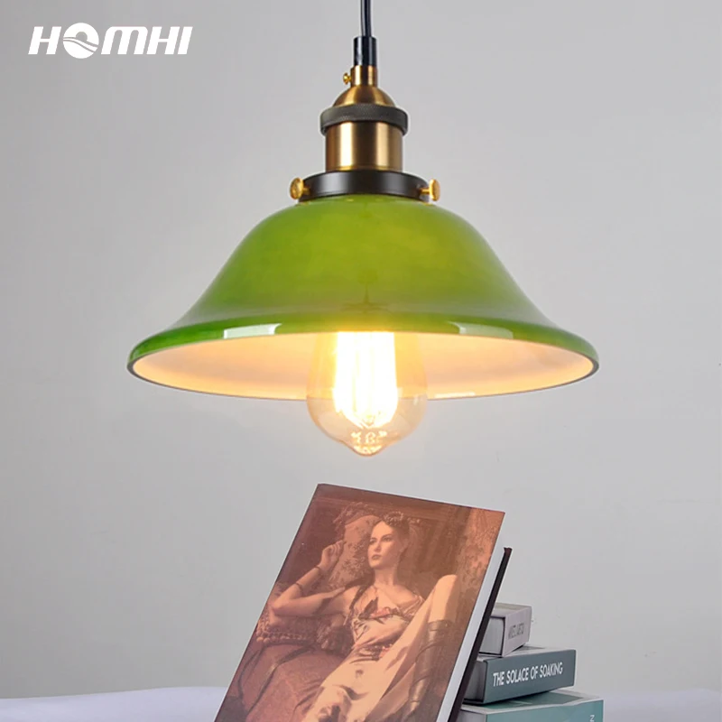 

Green pendant light cord retro lighting decoracion moderno kitchen luminaire indoor lamp lampe de chevet de chambr HPD-084