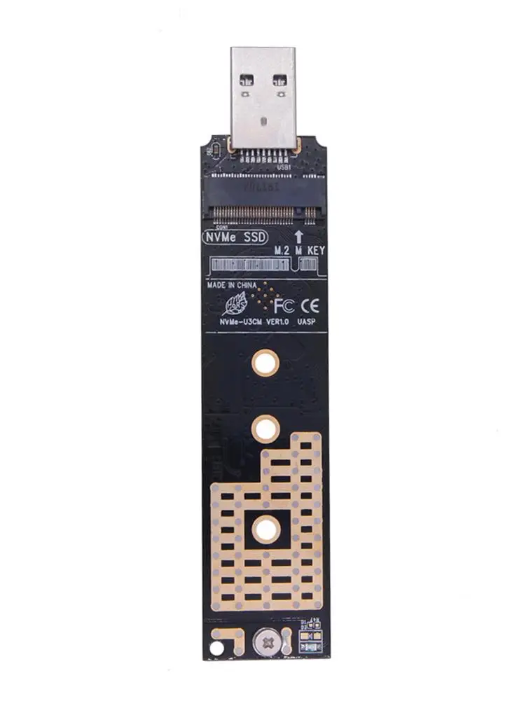 Переходник NVME на USB SSD 3 1 тип A адаптер для жестких дисков алюминиевый сплав 10