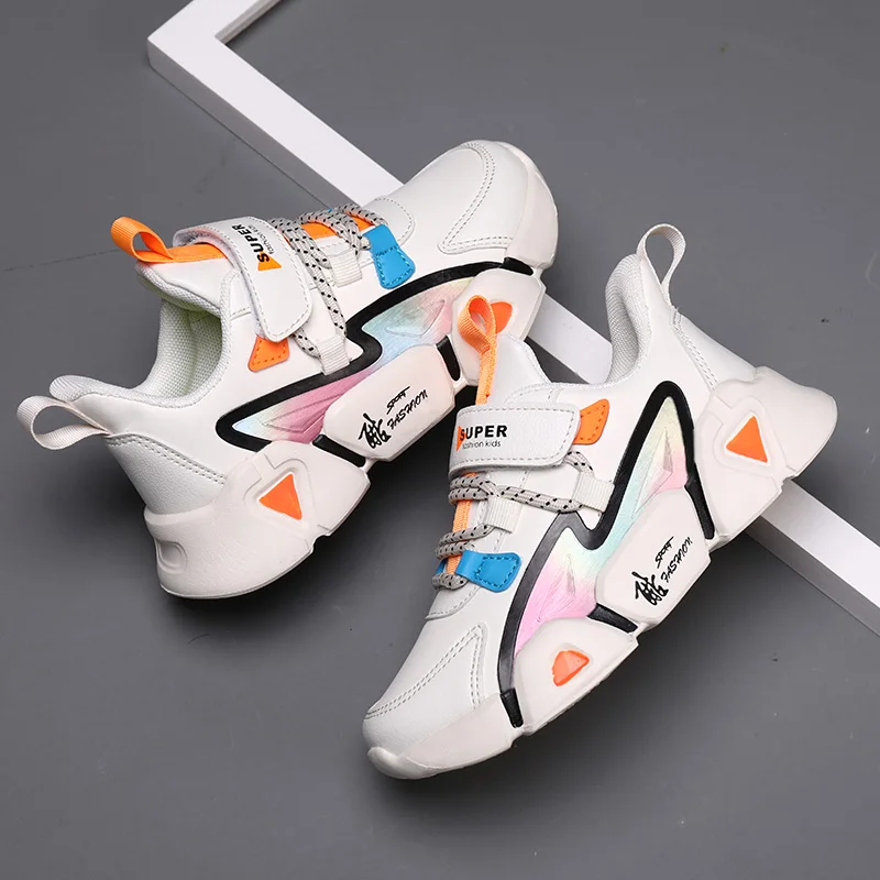 2021 Весенняя новая детская обувь кроссовки для мальчиков и девочек модная
