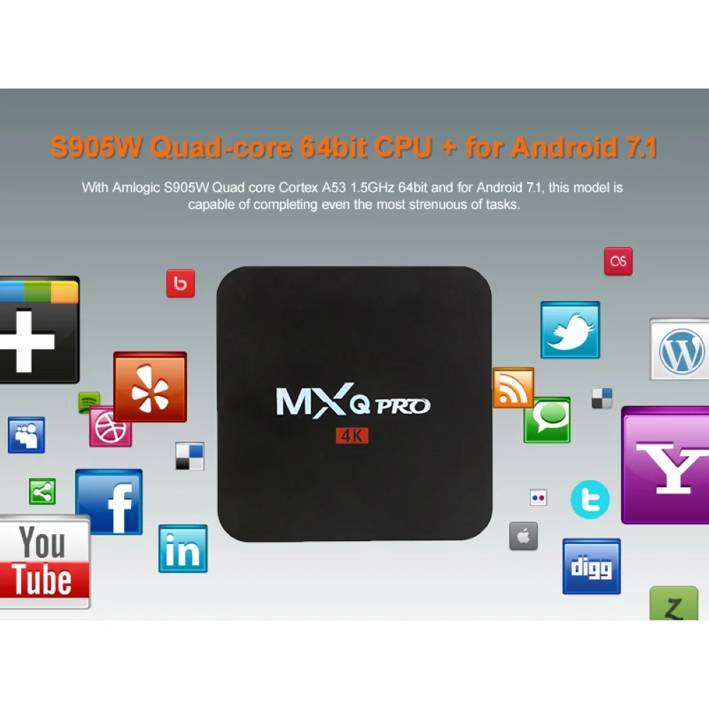 Умная ТВ-приставка Home 1 + 8 Гб HD WiFi HDMI-совместимая телеприставка медиаплеер для Android