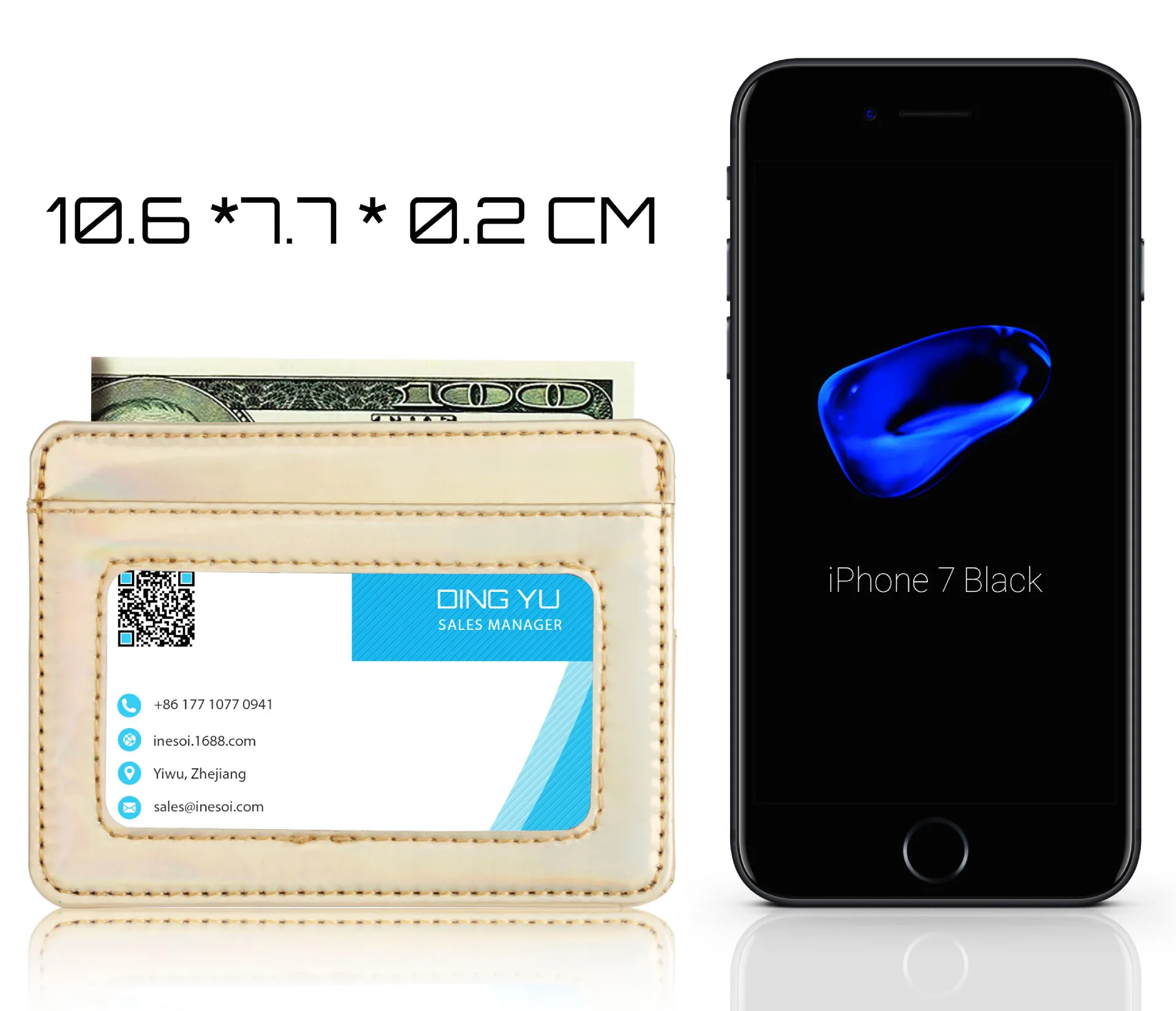 

Laser card holder RFID anti-magnetic functional card holder multi-card position anti-scanning ID card holder