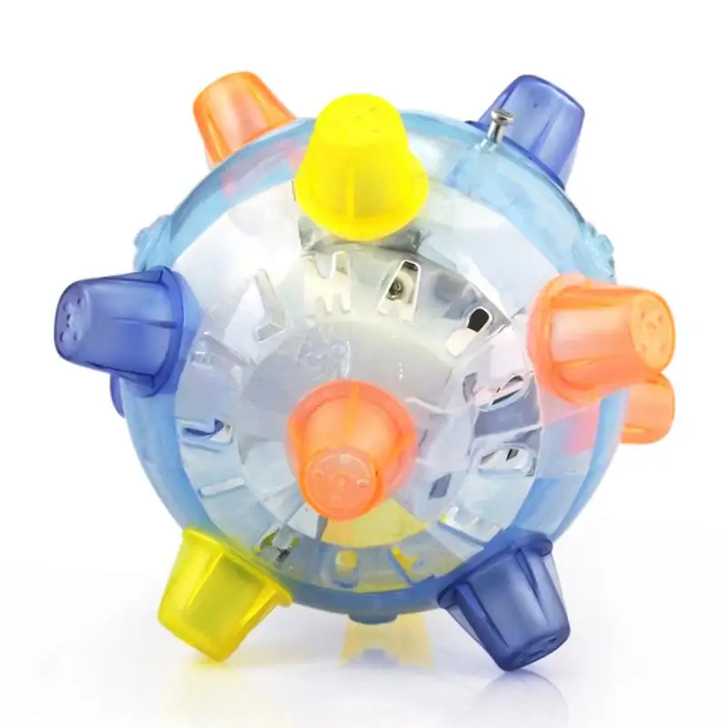 

Flashing Glowing Jumping Ball Children Luminous Educational Toys Novelty Music Dancing Bounce Ball