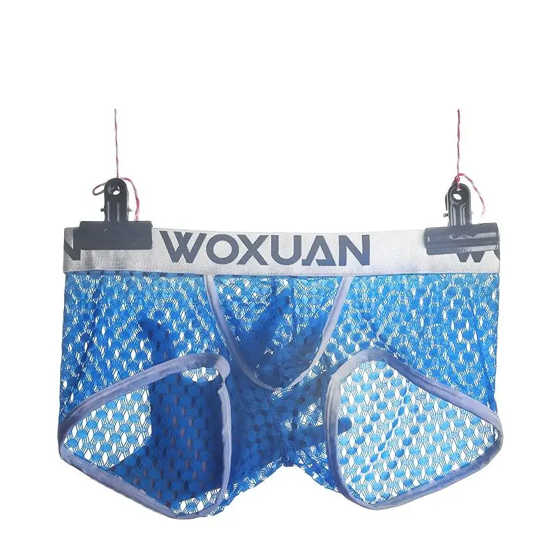 

Mesh U Convex Pouch Breatherable Boxer Shorts Sheer See Through Boxers Underwear U Pouch Gay Wear Plus Size F11