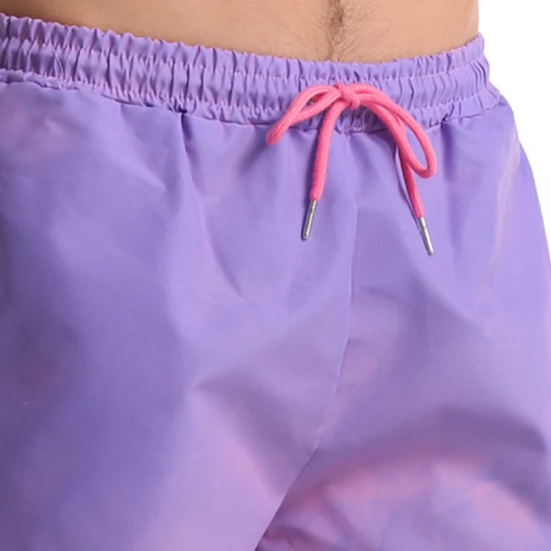 

2021 Summer New Men's Water-Changing Beach Pants Men's Quick-Drying Large Size Swimming Trunks Temperature-Changing Shorts