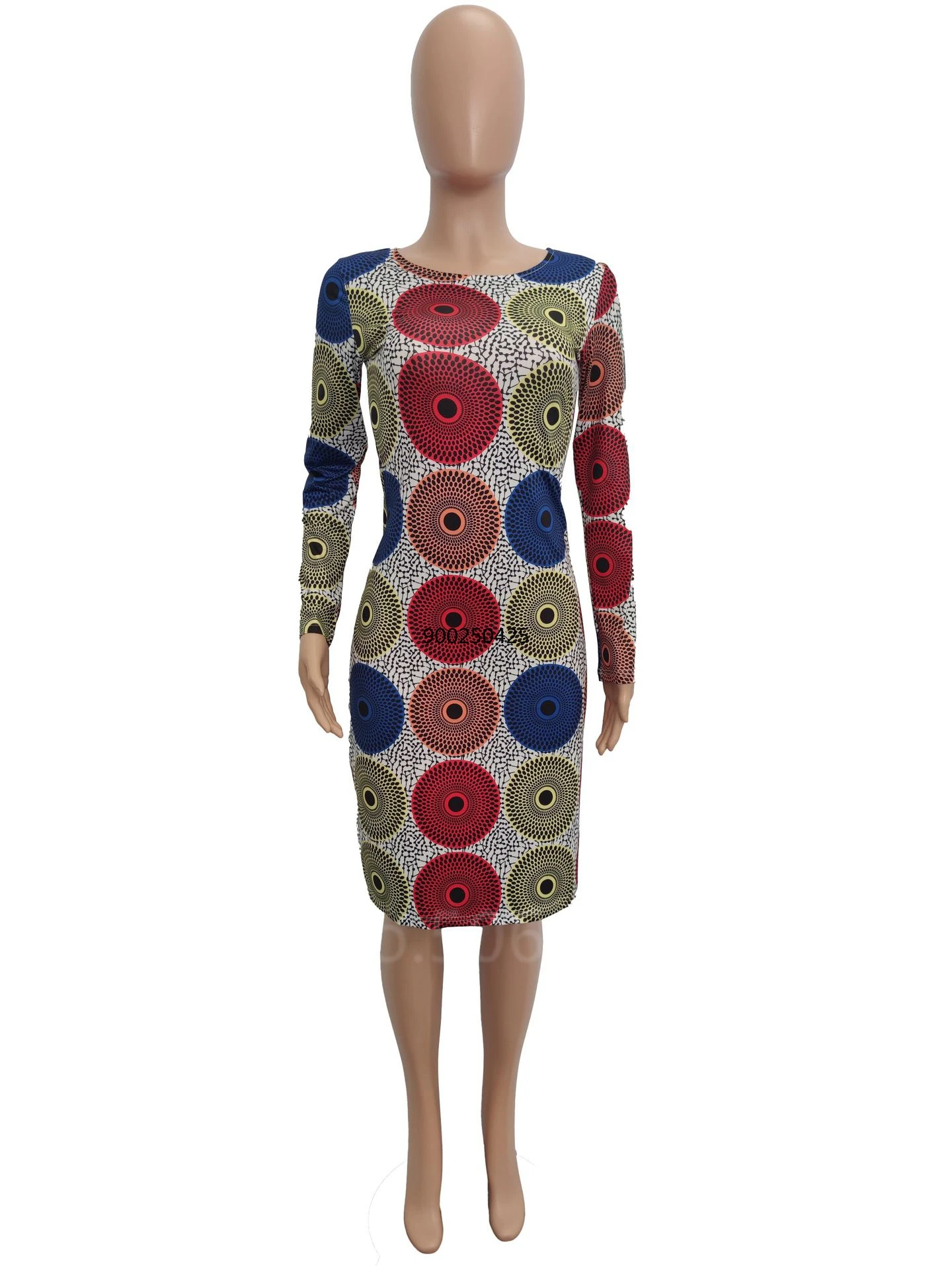 Африканские платья для женщин 2021 модные Дашики с принтом длинным рукавом Одежда