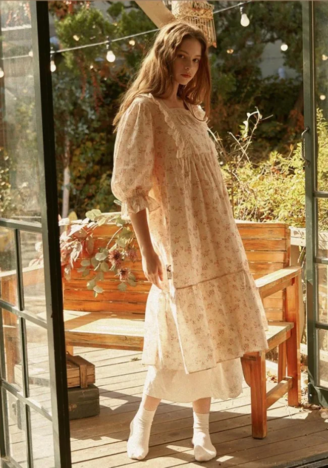 Милые женские кружевные пижамные комплекты принцессы из точки жаккарда ткани.