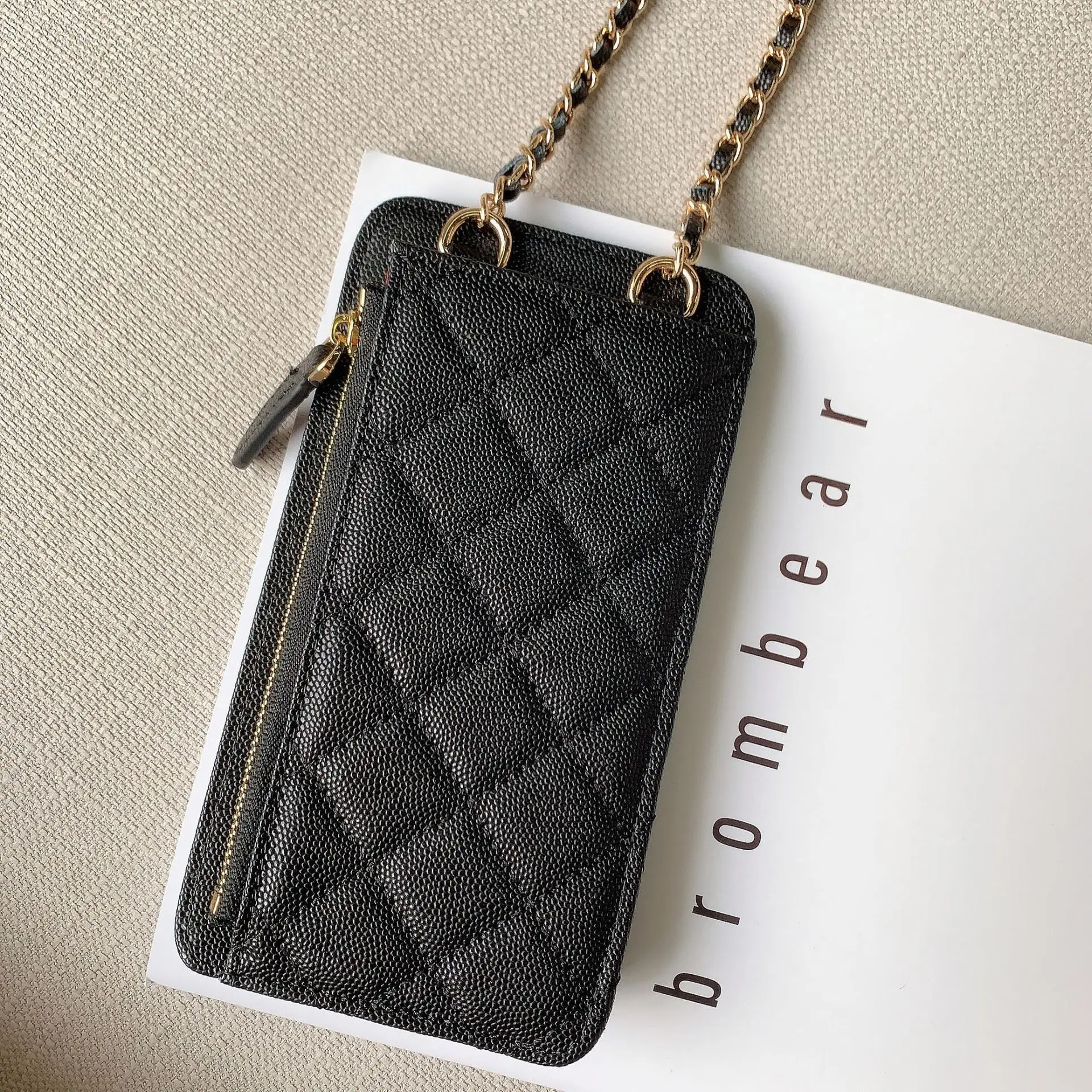 Blooming2020 Chain Leather Diamond Mobile Phone Decent Coin Purse One Shoulder Diagonal Mini Bag Female | Багаж и сумки