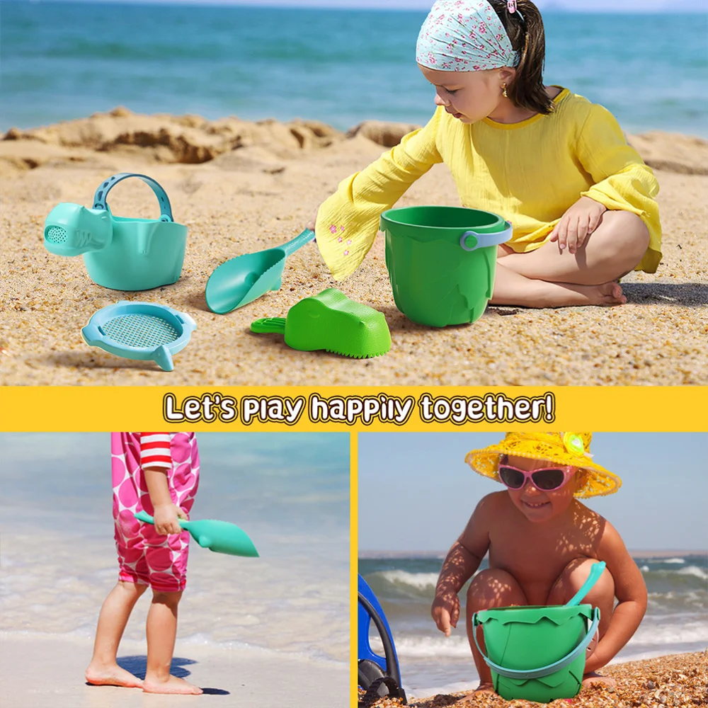 

1 Set of 5pcs Sand Colander Creative Beach Playset for Boys Girls