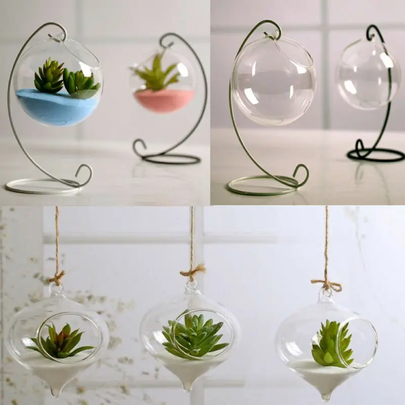 Hot Selling Home Garden Clear Glass Flower Hanging Vase Planter Terrarium Container European Micro Landscape Ecological Bottle | Дом и сад