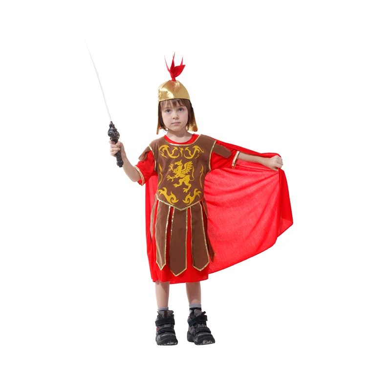 Детский Римский гладиатор костюм солдата рыцарь Спартанский стиль для мальчиков
