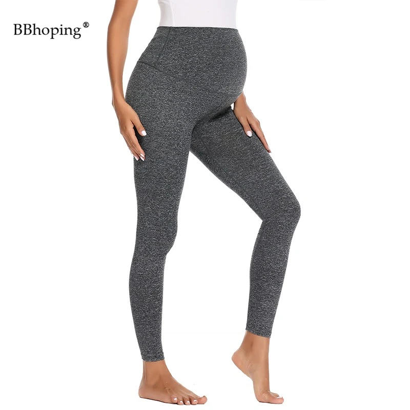 

Pregnant Activewear Yoga pants Maternity Leggings Maternity Women's Pregnancy Essential Stretch Full Length Secret Fit Belly