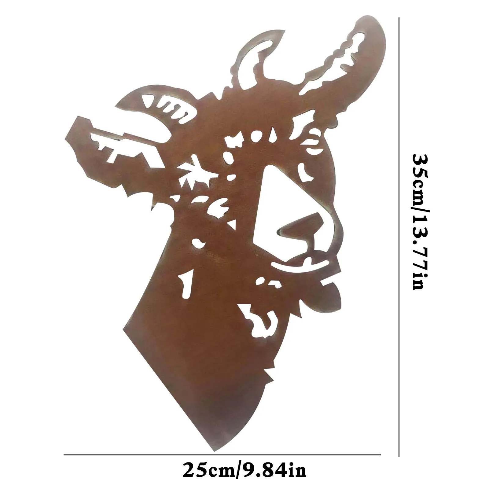 

Brown Sheep's Head Iron Decoration Wall Hanging Home Garden Decoration decoracin de habitacin