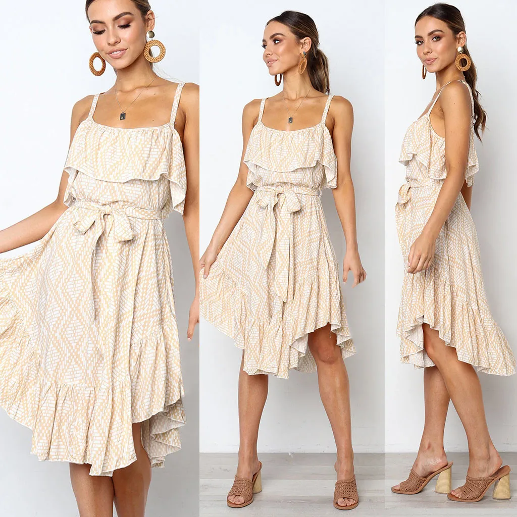 Женское платье новинка 2019 модное женское сексуальное с оборками и открытыми