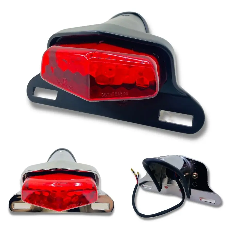 Универсальная светодиодная подсветка Lucas в стиле ретро для мотоцикла задний