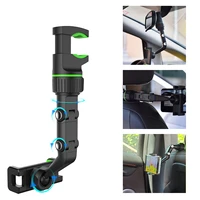 new adjustable car phone holder stable clip for car rearview mirror multi function lazy bracket easy to install phone rack stand