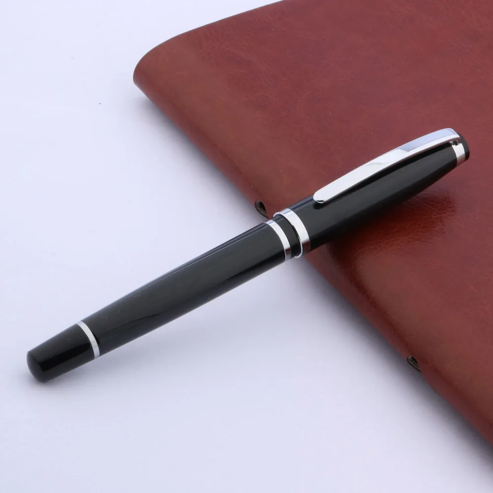 Ручка перьевая чернильная металлический карандаш в подарок цвет черный M |