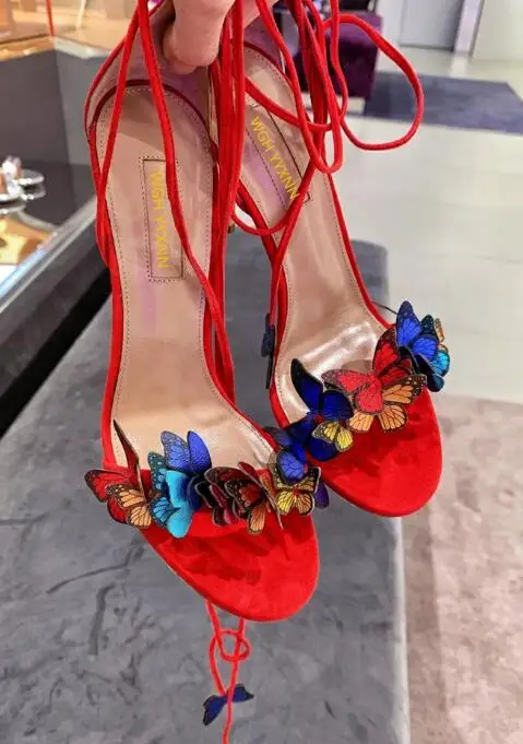 Сандалии с открытым носком застежкой и ремешком на щиколотке|Боссоножки