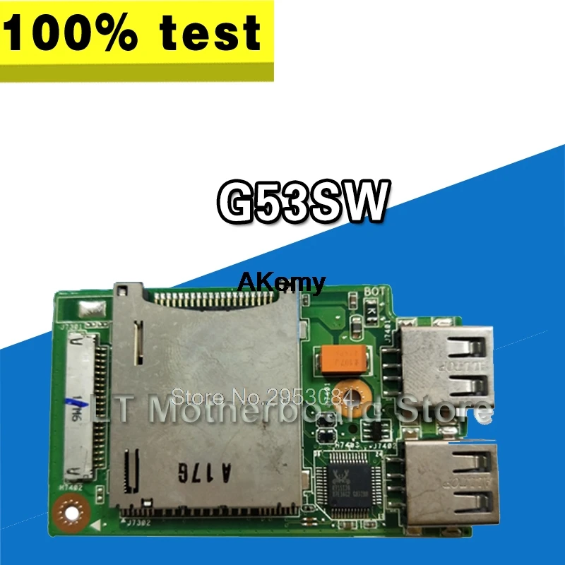 Оригинальный Для For Asus G53SW G53 G53J G53S G53SX G53JW VX7 VX7S ноутбук аудио USB IO Плата интерфейса