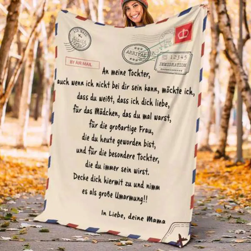 

Premium Blanket to My Daughter Son Durable High Quality Comfortable for Home Sofa FAS6