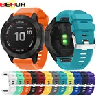 Ремешок для часов BEHUA 26 мм, 22 мм, 20 мм, для Garmin Fenix 6X, 6, 6S Plus, 3, 3 HR Forerunner 935, с быстроразъемным ремешком, легко подгоняемый