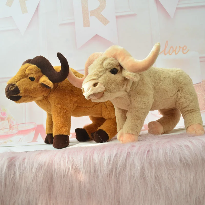 Детская милая плюшевая игрушка в виде быка диаметром 35 см кукла Успокаивающая