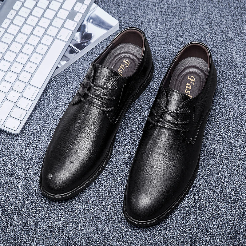 Мужские туфли-оксфорды из натуральной кожи классические деловые туфли-Дерби