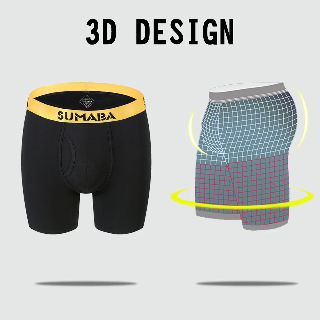 Men Boxer Briefs Fashion New Black Cool Boxer-Shorts High Quality Bamboo Quick Drying  Breathable Elasticity Men's Underpants