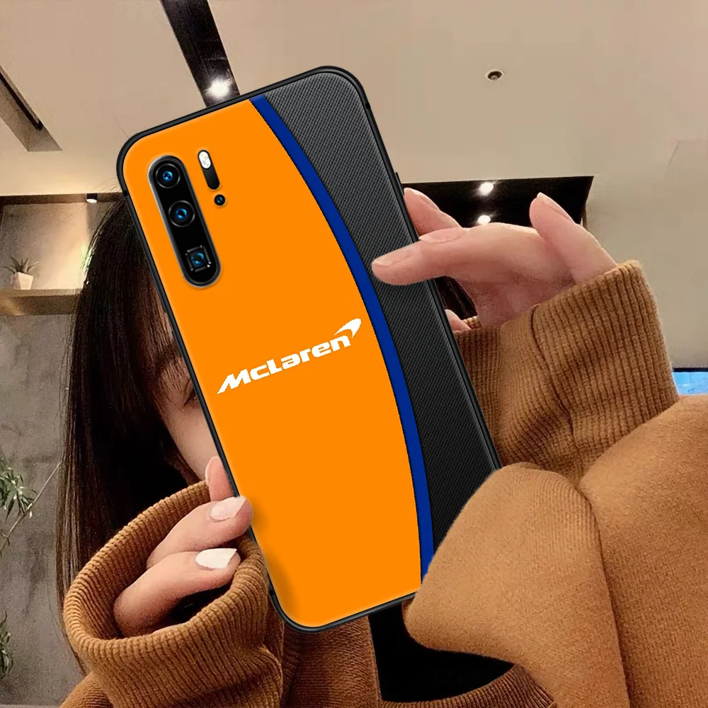 

Mclaren Honda Logo Phone Case For Huawei P Mate Smart 10 20 30 40 Lite Z 2019 Pro black Coque Silicone Shell Tpu Prime Pretty