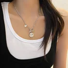 Простое Ожерелье-чокер с биркой с замком OT Link, женское модное ожерелье с подставкой из бисера для женщин и девушек, модные украшения вечерние Ринок и путешествий