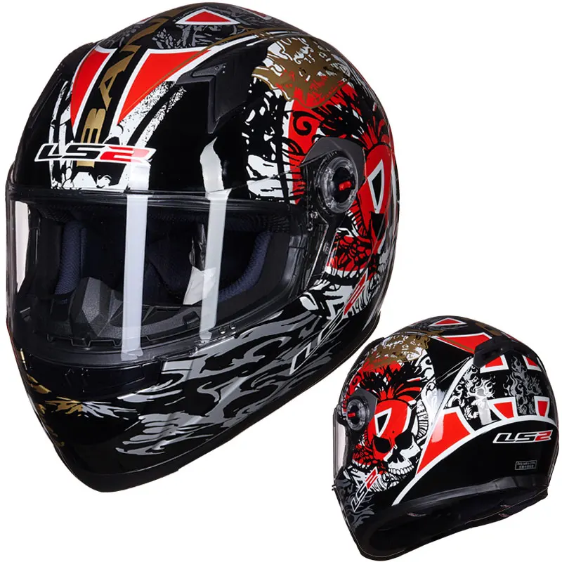 LS2 FF358 полный уход за кожей лица moto rcycle шлем Alex Barros moto cross racing casco moto capacete ls2 ECE утвержден - Цвет: Sniper