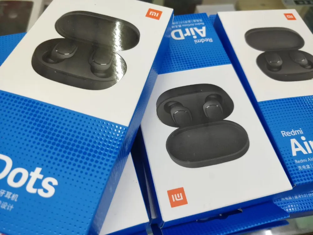 Горячие Xiaomi Redmi AirDots беспроводные наушники bluetooth управление языком Автоматическое Сопряжение мини смарт-гарнитуры